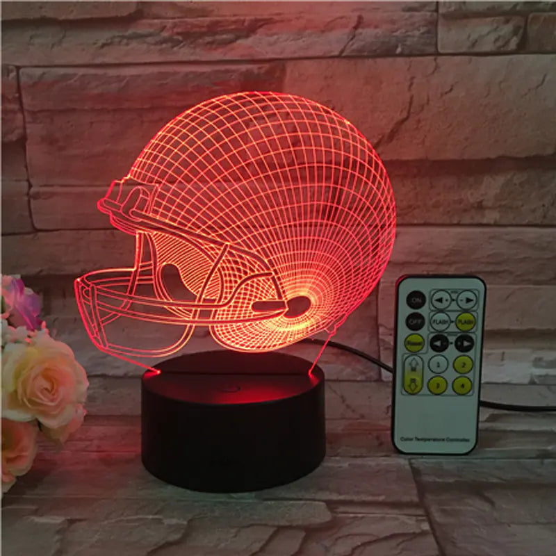 LED Visual Light Football Cap Night Lamp for Holidays