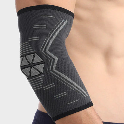 Elastic Sports Elbow Guard with Pressure Strap