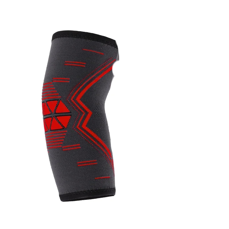 Elastic Sports Elbow Guard with Pressure Strap
