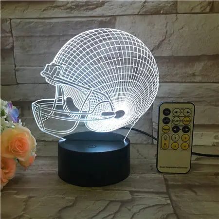 LED Visual Light Football Cap Night Lamp for Holidays