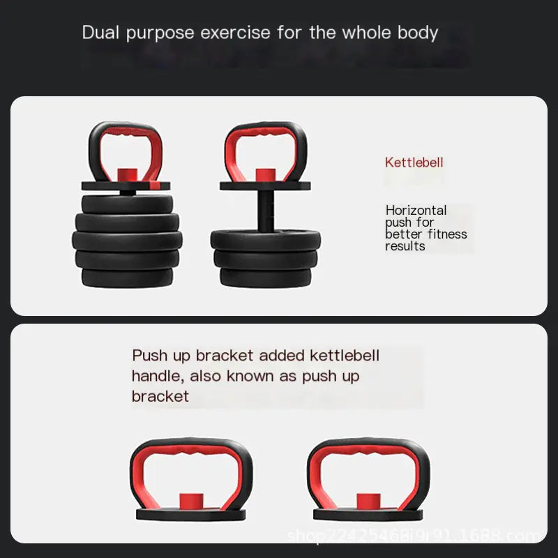 Adjustable Weight Kettlebell with Support Base