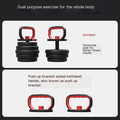 Adjustable Weight Kettlebell with Support Base
