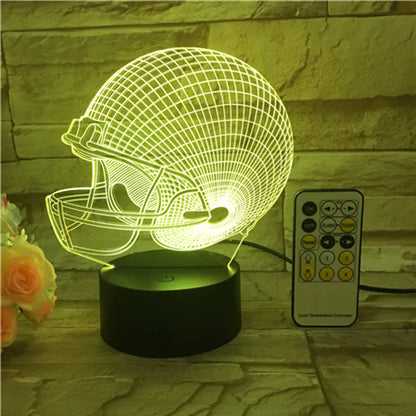 LED Visual Light Football Cap Night Lamp for Holidays