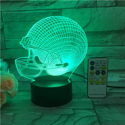 LED Visual Light Football Cap Night Lamp for Holidays
